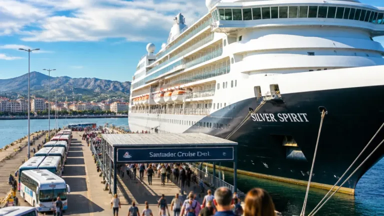 Santander recibe al Silver Spirit con más de 600 pasajeros en nueva escala organizada por la ciudad