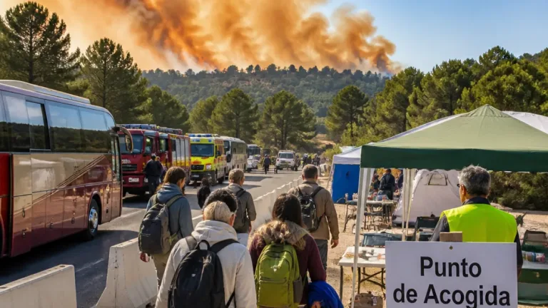 Segovia mantiene evacuaciones y confinamientos por el incendio de Navas de San Antonio