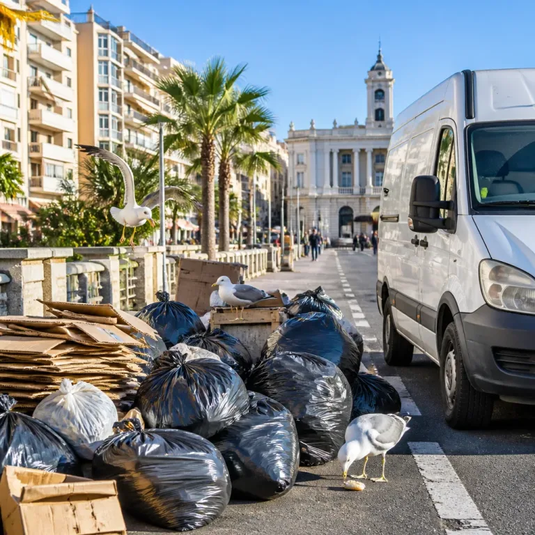 Calp advierte de sanciones a Acciona por el colapso de la limpieza urbana en plena temporada