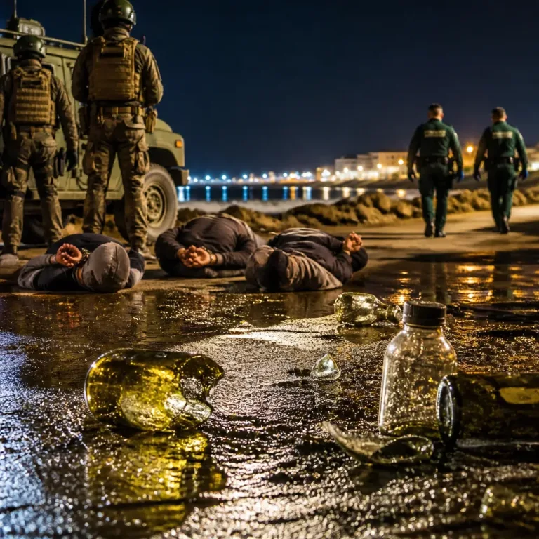Tres detenidos en Ceuta tras lanzar botellas con líquido corrosivo contra una patrulla militar