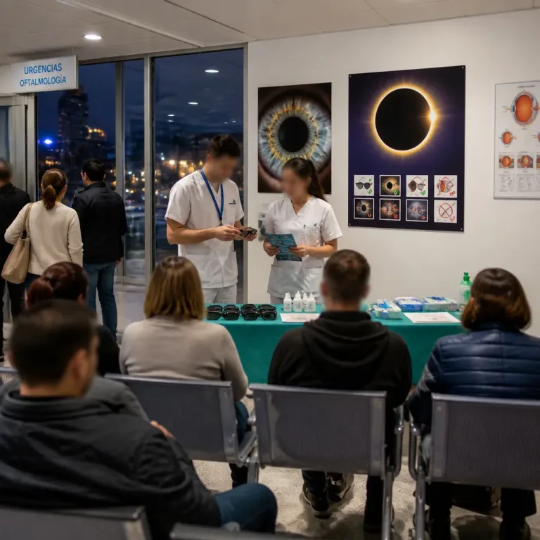 Las urgencias oftalmológicas aumentan por el eclipse pero no se registran casos graves