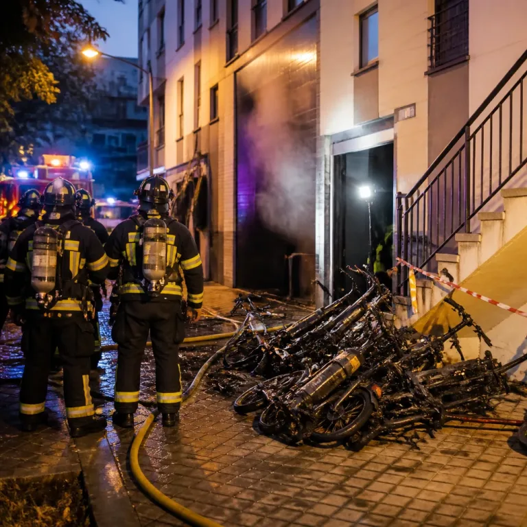 Un joven muere en un incendio en trasteros con bicicletas eléctricas en Arganzuela (Madrid)