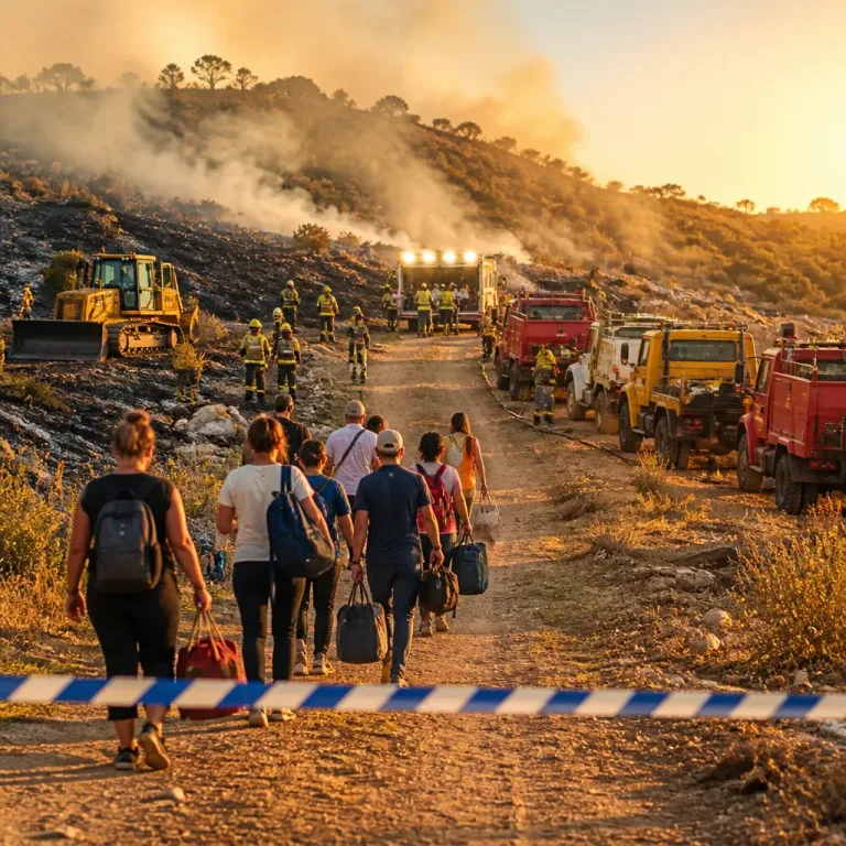 Control parcial del incendio de Niebla permite el regreso de vecinos pero persiste riesgo por la tarde