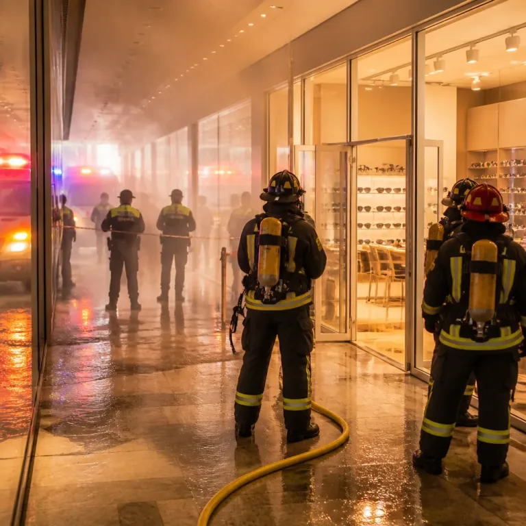 Desalojado el centro comercial Vallsur tras incendio en una tienda de óptica