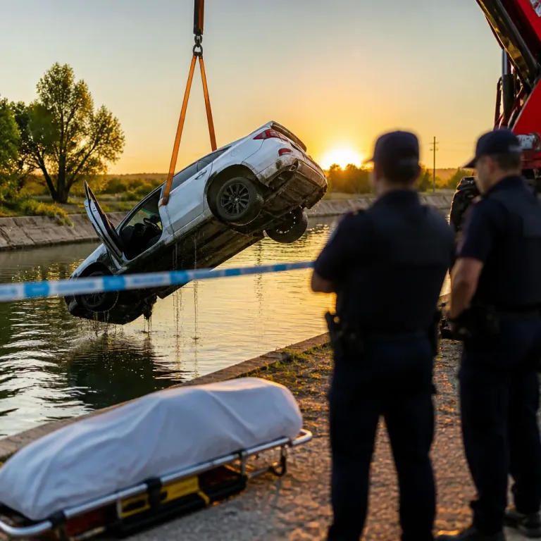Detenido en Lleida el conductor de un coche hallado en un canal con un pasajero muerto