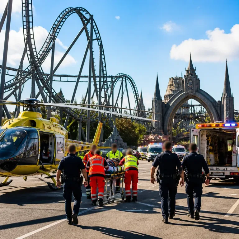 Un hombre resulta herido grave en la montaña rusa Batman del Parque Warner y es evacuado en helicóptero