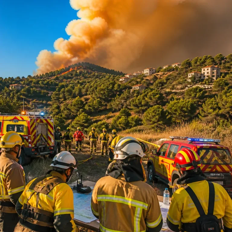 Incendio entre Cetina y Ariza moviliza a bomberos, brigadas y agentes forestales