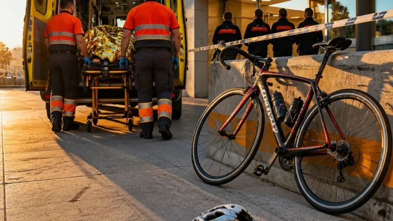 Tadej Pogačar estabilizado y trasladado desde el hospital de Gandía tras la grave caída en La Vuelta