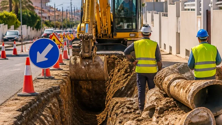 Telde sufre un corte general de agua por una avería grave en la red principal de Las Huesas