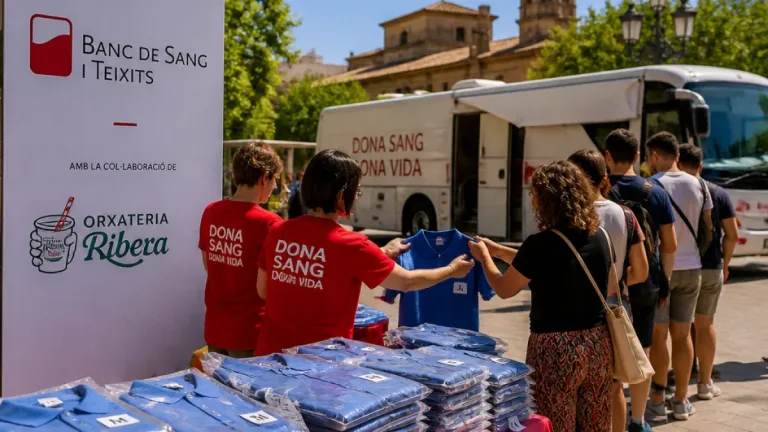 Terrassa distribuye 300 polos para incentivar donaciones y frenar la caída estival