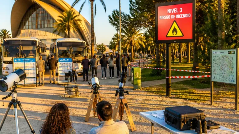 Torrevieja activa dispositivos y puntos públicos para ver el eclipse y limita accesos por riesgo de incendio