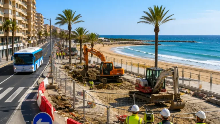 Torrevieja inicia la reurbanización del paseo de la Playa de Los Locos con 8,6 millones