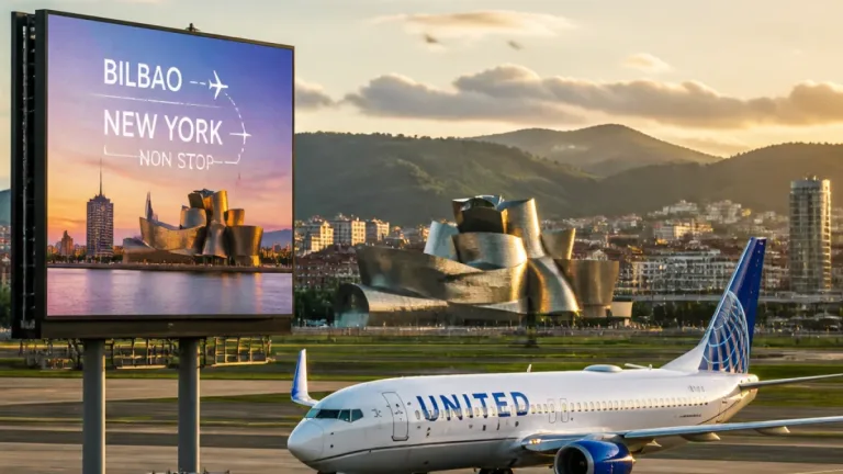 Turespaña y United impulsan la ruta Nueva York–Bilbao con 400.000 dólares