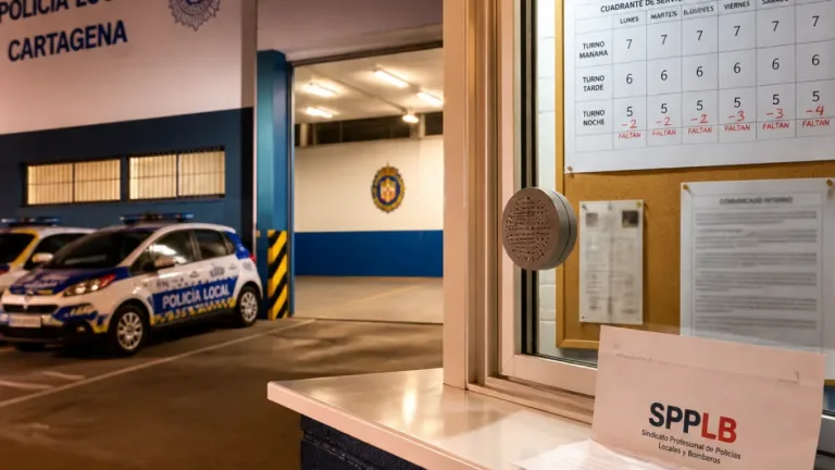 UGT alerta de déficit de efectivos en la Policía Local de Cartagena y pide medidas urgentes