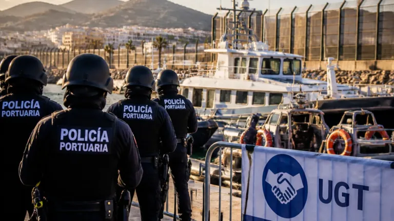 UGT insta a Puertos del Estado a reforzar la Policía Portuaria en Melilla ante la crisis migratoria