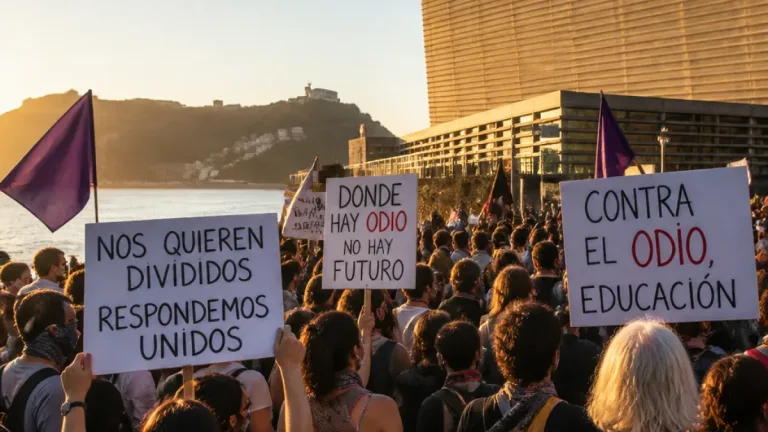 Un centenar de agentes culturales convoca en San Sebastián contra el auge de la extrema derecha
