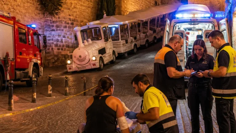 Un tren turístico de Toledo arrolla a un turista tras ponerse en marcha vacío y sin conductor