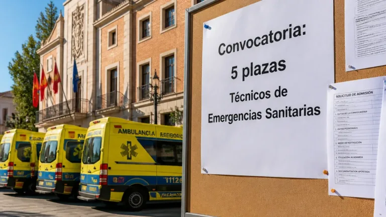 Valdemoro convoca plaza para reforzar plantilla de Técnicos de Emergencias Sanitarias