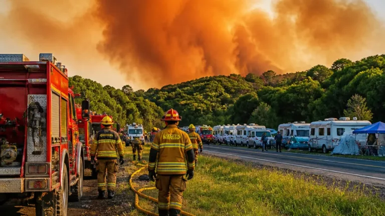 Valencia: evacuado El Saler y cámpings por un incendio forestal que sigue activo
