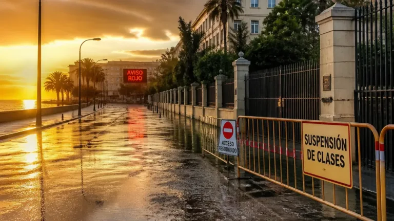 Valencia: varios municipios suspenden clases ante el aviso rojo de lluvias y universidades mantienen cierre