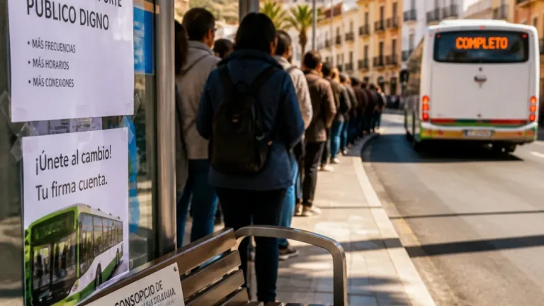 Vélez-Málaga afronta protestas por la saturación del transporte tras entrar en el Consorcio metropolitano
