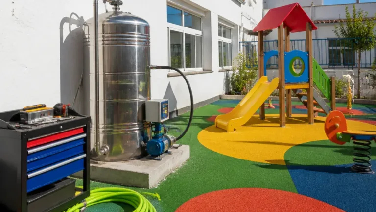 Vélez-Málaga invierte casi 16.000 euros en renovar el patio y el sistema de agua de La Fortaleza