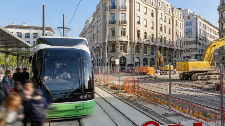 Vitoria restablece frecuencias del tranvía pero mantiene por otra semana el corte en el centro