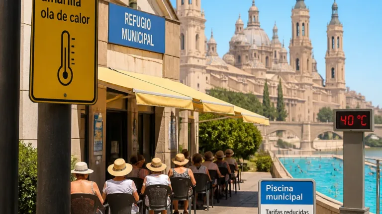 Zaragoza activa la alerta amarilla por ola de calor y abre más de 60 refugios municipales