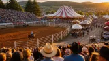 À Saint-Agrève, le festival Equiblues reprend avec rodéo et marché : le public au rendez‑vous