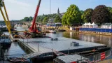 Cabaret Vert : le pont flottant de 1 400 m² installé sur la Meuse à neuf jours du festival