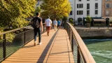 Chambéry : la passerelle Gabriel-Rossetti rouverte après sept semaines de travaux