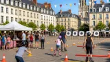 Chartres : Roller Biathlon place des Épars, la rentrée du C’Chartres Roller