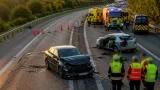 Choc frontal sur l’A77 à Cosne‑sur‑Loire : six blessés, une personne héliportée en urgence absolue
