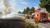 Feu de blé à Herblay-sur-Seine : 32 pompiers mobilisés, des habitations menacées