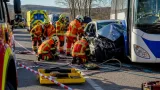 Messimy‑sur‑Saône : deux personnes désincarcérées après une collision entre un bus et une voiture
