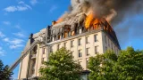 Saint-Lô : confinement recommandé après l'incendie du toit de l'hôtel Mercure