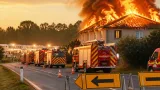 Violent incendie à Gimat : une maison de 200 m² ravagée, huit habitants relogés