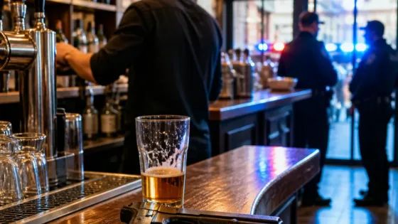 À Rouen, un homme pose une arme sur le comptoir d’un bar puis boit une bière avant d’être interpellé