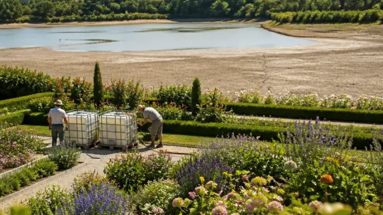 Aux Jardins de Coursiana, des choix d'arrosage permettent de sauver six hectares en période de sécheresse