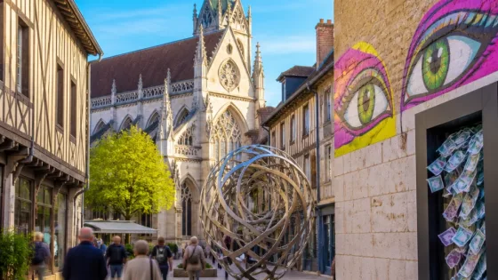 Bourg-en-Bresse métamorphosée par la ZOA : une biennale d'art contemporain à ciel ouvert