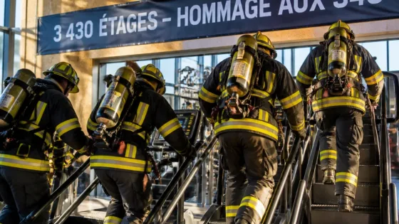 En Corse‑du‑Sud, les pompiers du SIS 2A gravissent symboliquement des milliers de marches pour honorer les 343 de New York