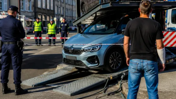 Guéret : un chauffeur blessé au bras après un accident en déchargeant des véhicules