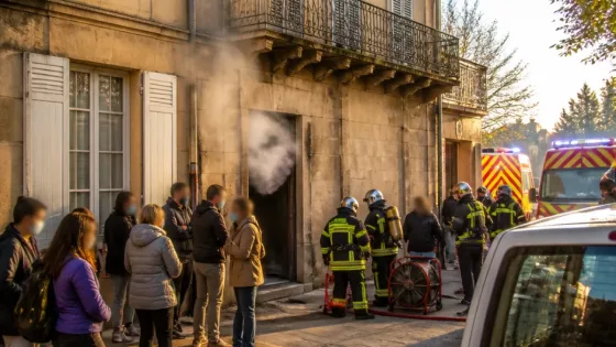 Incendie dans un immeuble d'Avignon : huit personnes hospitalisées après intoxication aux fumées