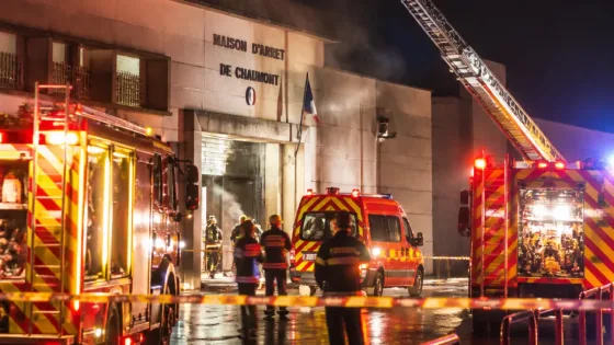 Incendie dans une cellule de la maison d'arrêt de Chaumont : un détenu pris en charge