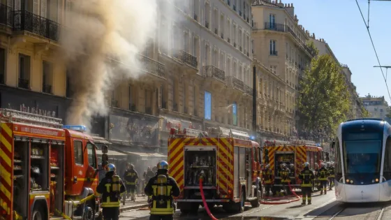 Incendie maîtrisé dans un snack du cours Belsunce à Marseille, la circulation des tramways perturbée