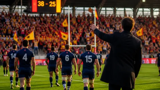 Perpignan : l’USAP s’impose 38-25 face à l’UBB, Yannick Bru fustige la maladresse offensive