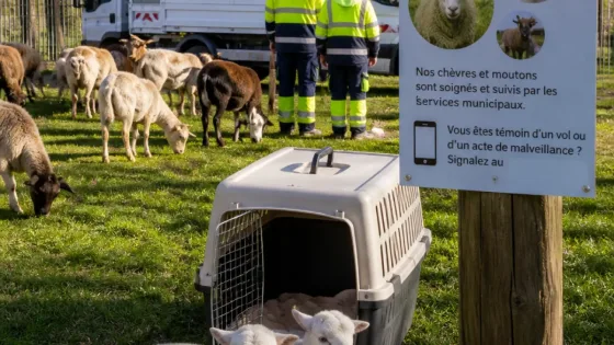 Poitiers : la Ville assure la gestion et les soins des chèvres et moutons du Pâtis