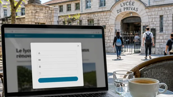 Privas : un article local sur les lycéens accessible seulement après création de compte