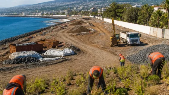 Saint-Denis lance la dépollution et la végétalisation de l'ancienne décharge de la Jamaïque