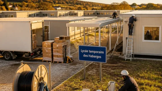 Vesoul : le lycée temporaire des Haberges prêt pour une rentrée sur site unique
